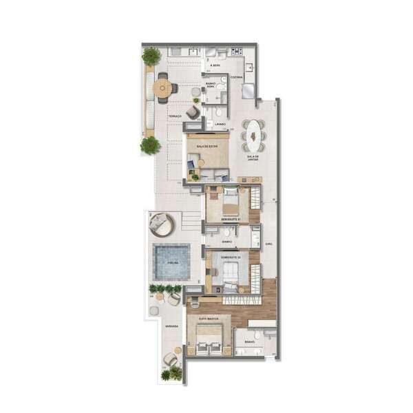 Plantas (2) grand desk