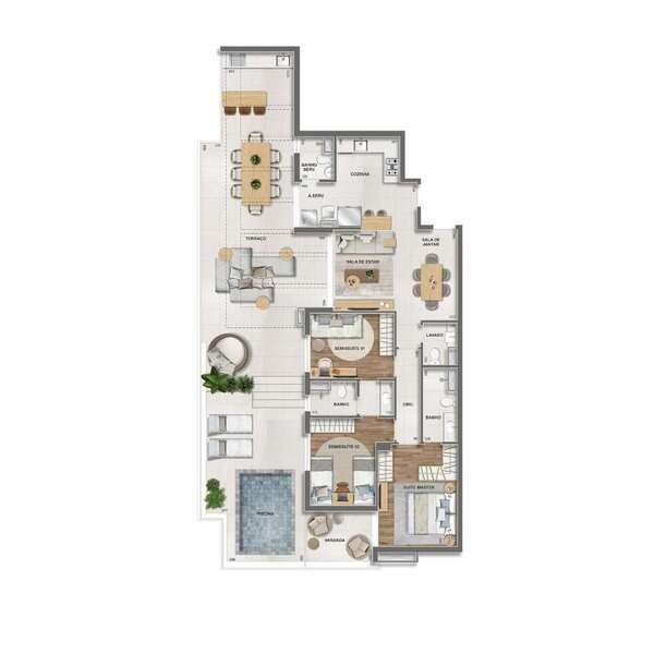 Plantas (3) grand desk