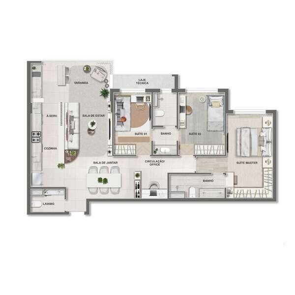 Plantas (5) grand desk