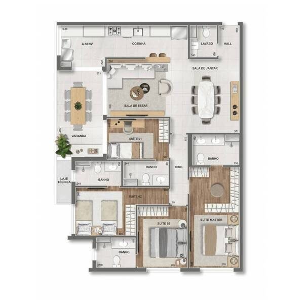 Plantas (7) grand desk